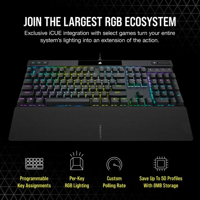 Corsair K70 PRO RGB Wired Optical-Mechanical Gaming Keyboard