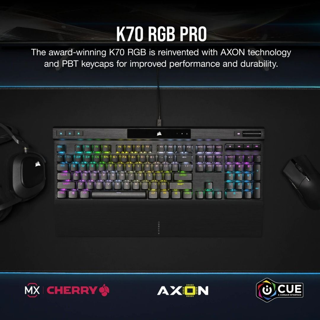 Corsair K70 PRO RGB Wired Optical-Mechanical Gaming Keyboard