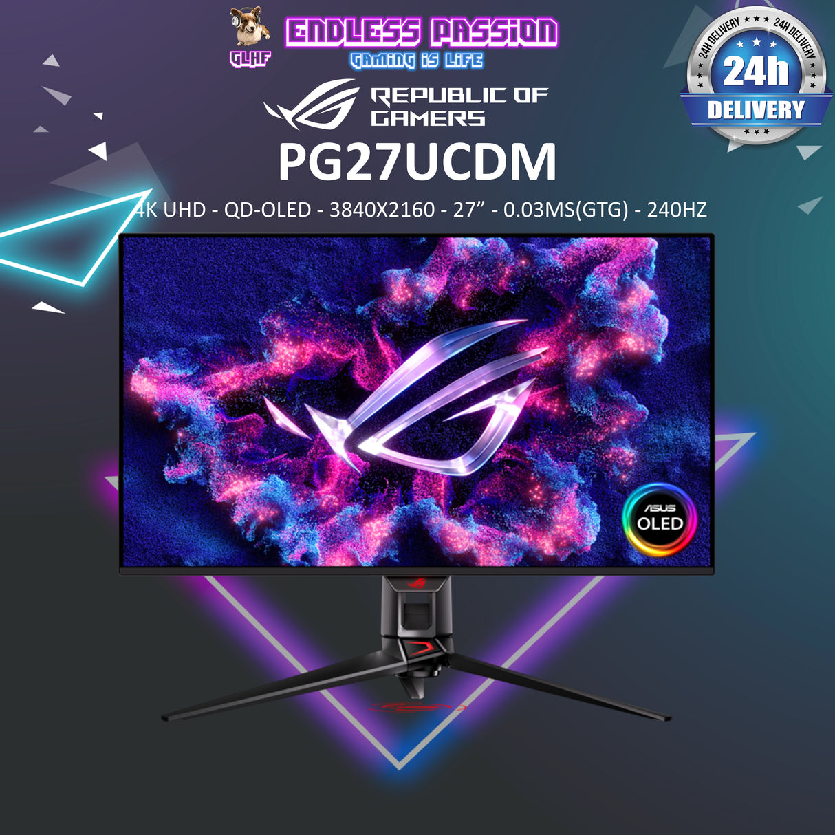 Asus ROG Swift OLED PG27UCDM Gaming Monitor