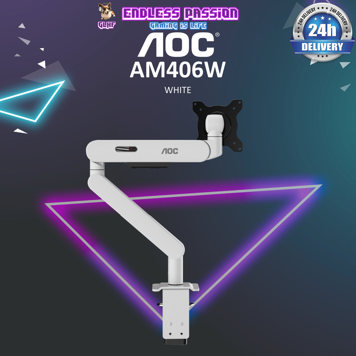 AOC AM406 Single Monitor Arm