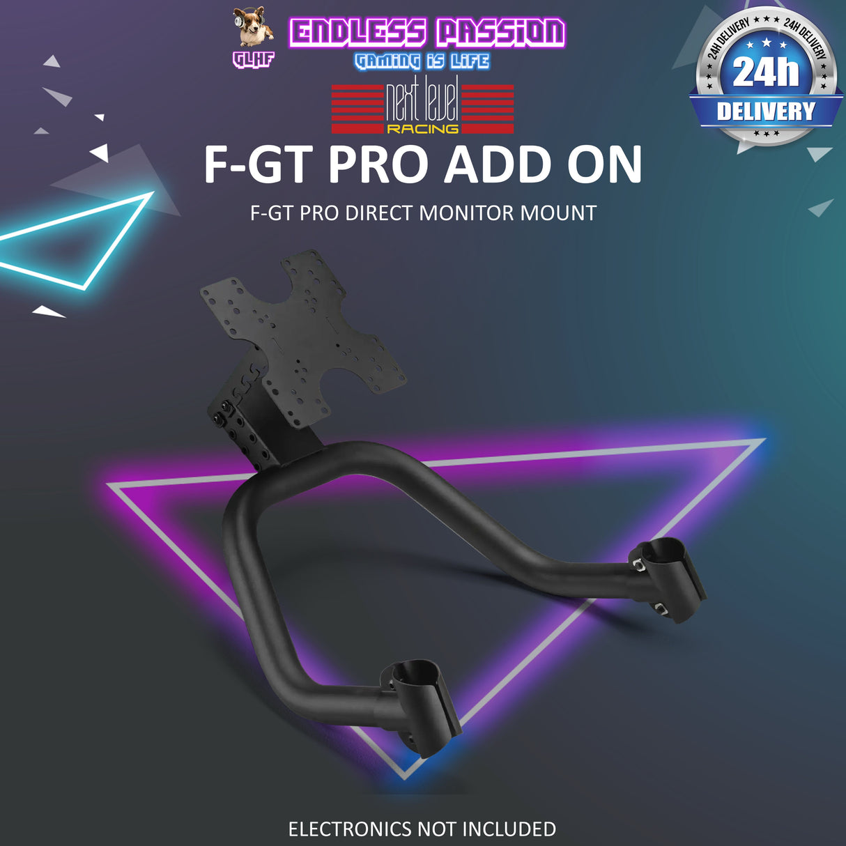 Next Level Racing F-GT Pro Direct Monitor Mount - For Optimal Viewing - NLR R004