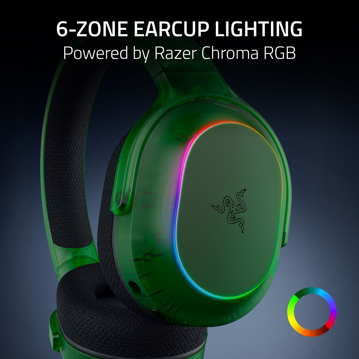 Razer Barracuda X Chroma - Wireless Multi-Platform Gaming and Mobile Headset - Phantom Green