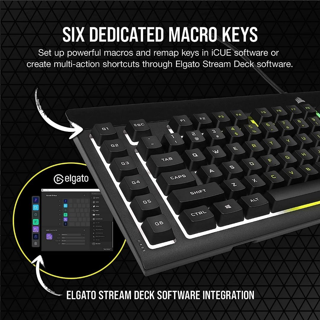 Corsair K55 RGB PRO LITE Gaming Keyboard