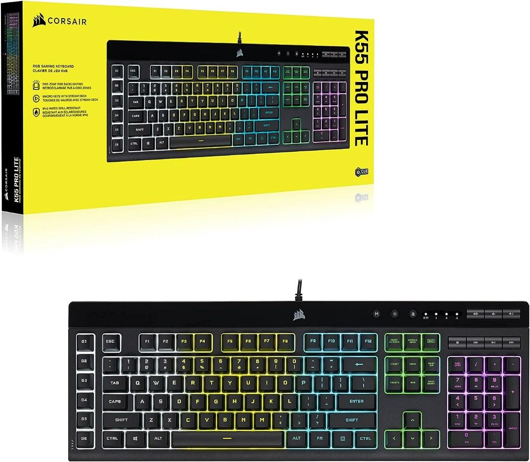 Corsair K55 RGB PRO LITE Gaming Keyboard