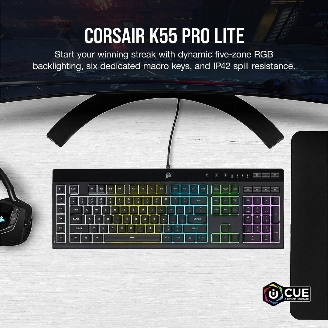 Corsair K55 RGB PRO LITE Gaming Keyboard