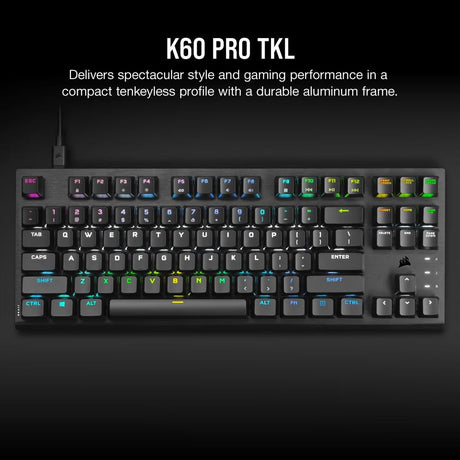 Corsair K60 PRO TKL RGB Gaming Keyboard