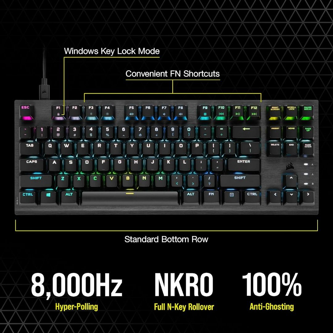 Corsair K60 PRO TKL RGB Gaming Keyboard