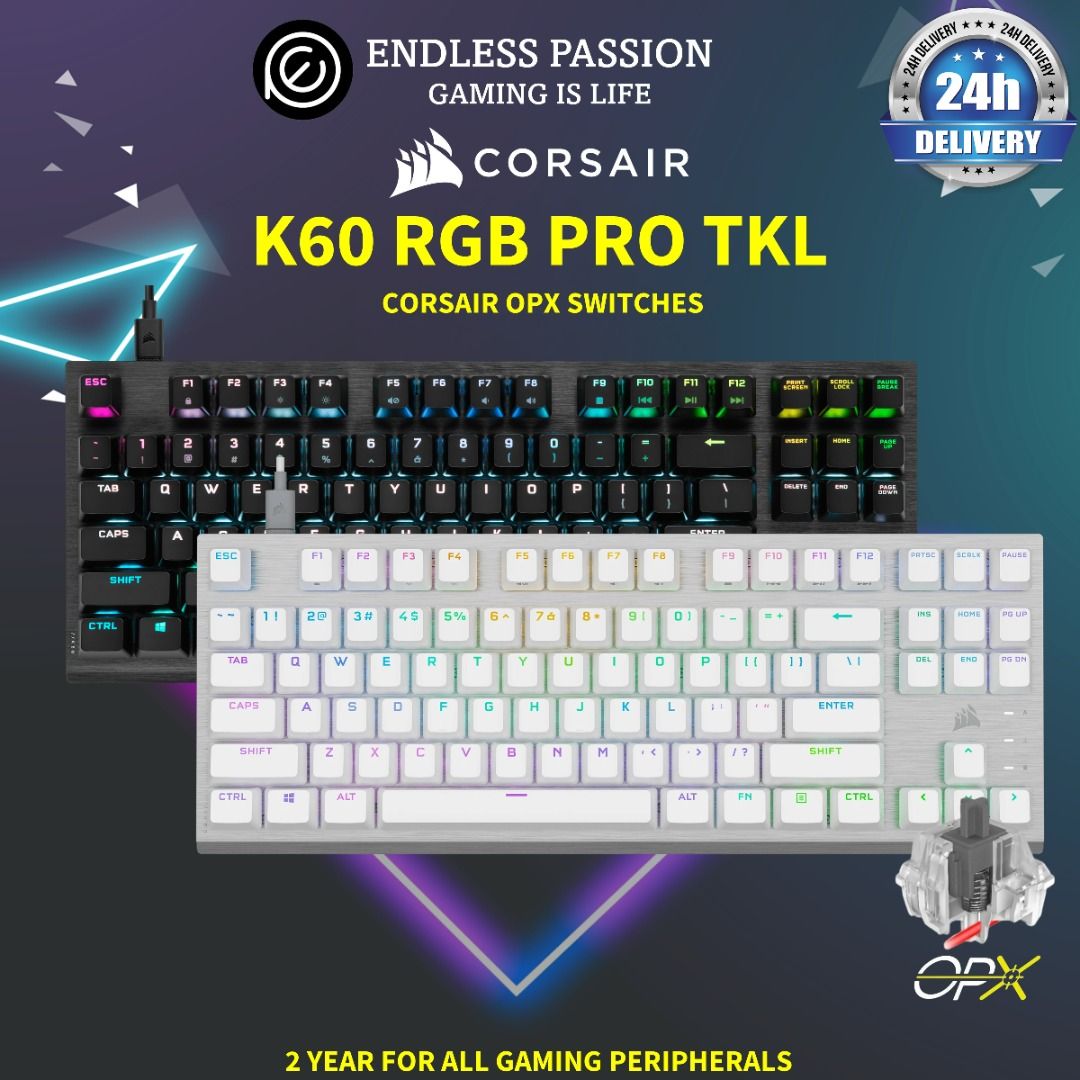 Corsair K60 PRO TKL RGB Gaming Keyboard