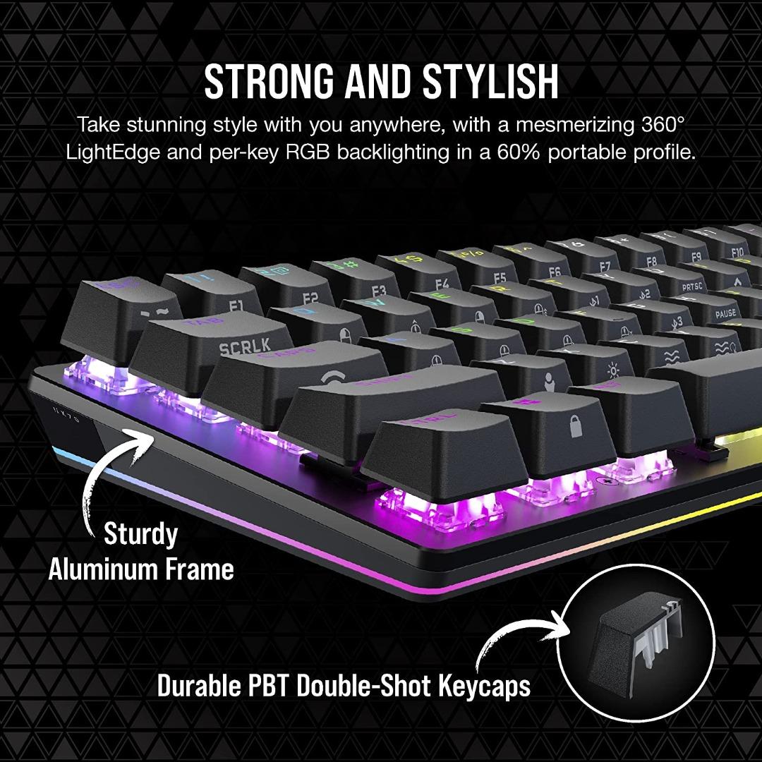 Corsair K70 PRO MINI Wireless RGB 60% Mechanical Gaming Keyboard