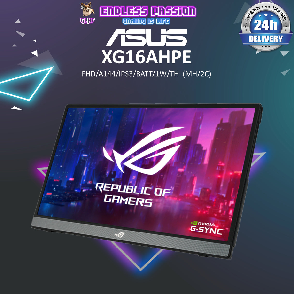 ASUS ROG Strix XG16AHPE Portable Gaming Monitor