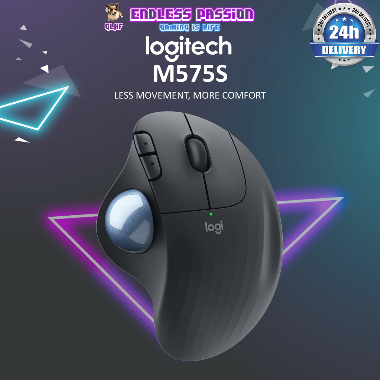 Logitech ERGO M575S Wireless Trackball Mouse