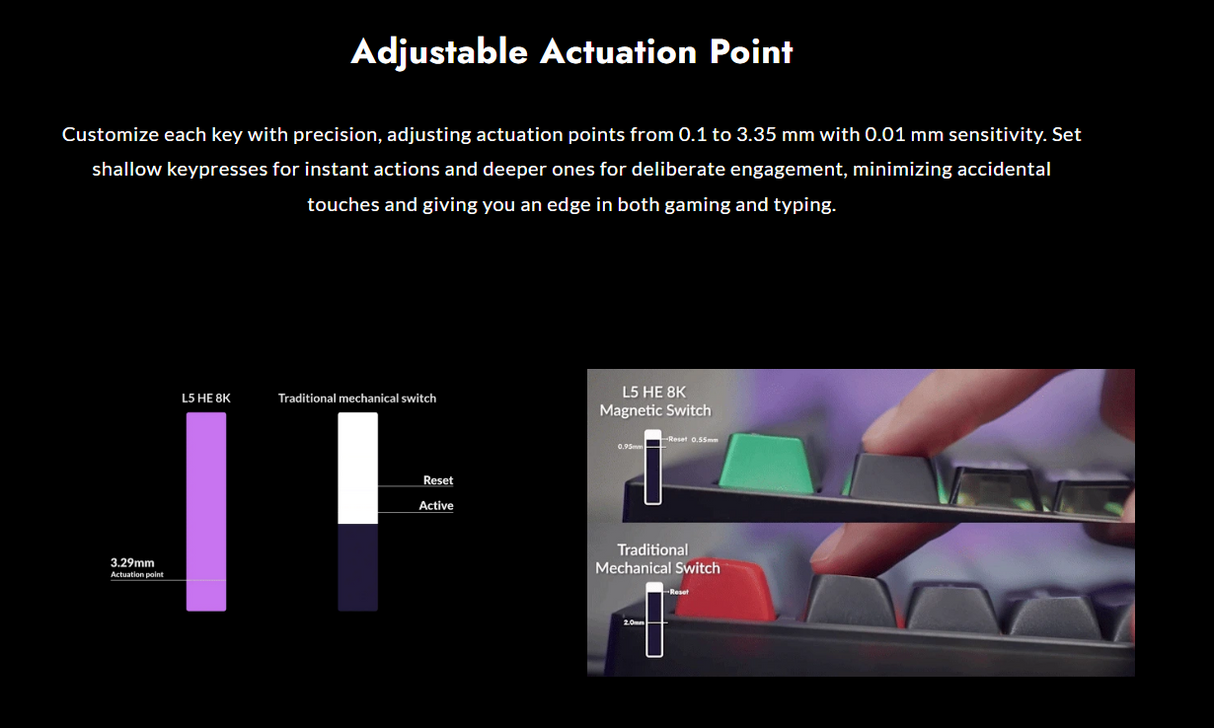 Lemokey L5 HE Wired Magnetic Switch Custom Gaming Keyboard