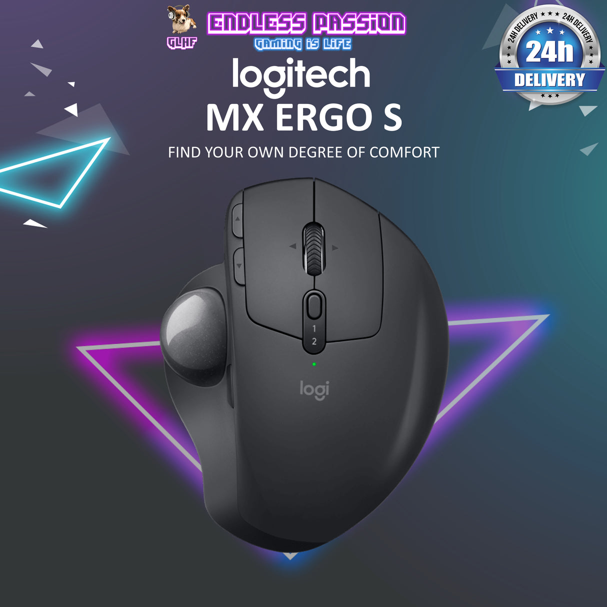 Logitech MX ERGO S Wireless Trackball Mouse
