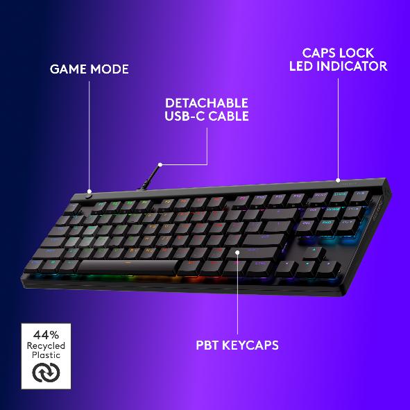 Logitech G G515 Rapid TKL Low Profile Wired Gaming Keyboard