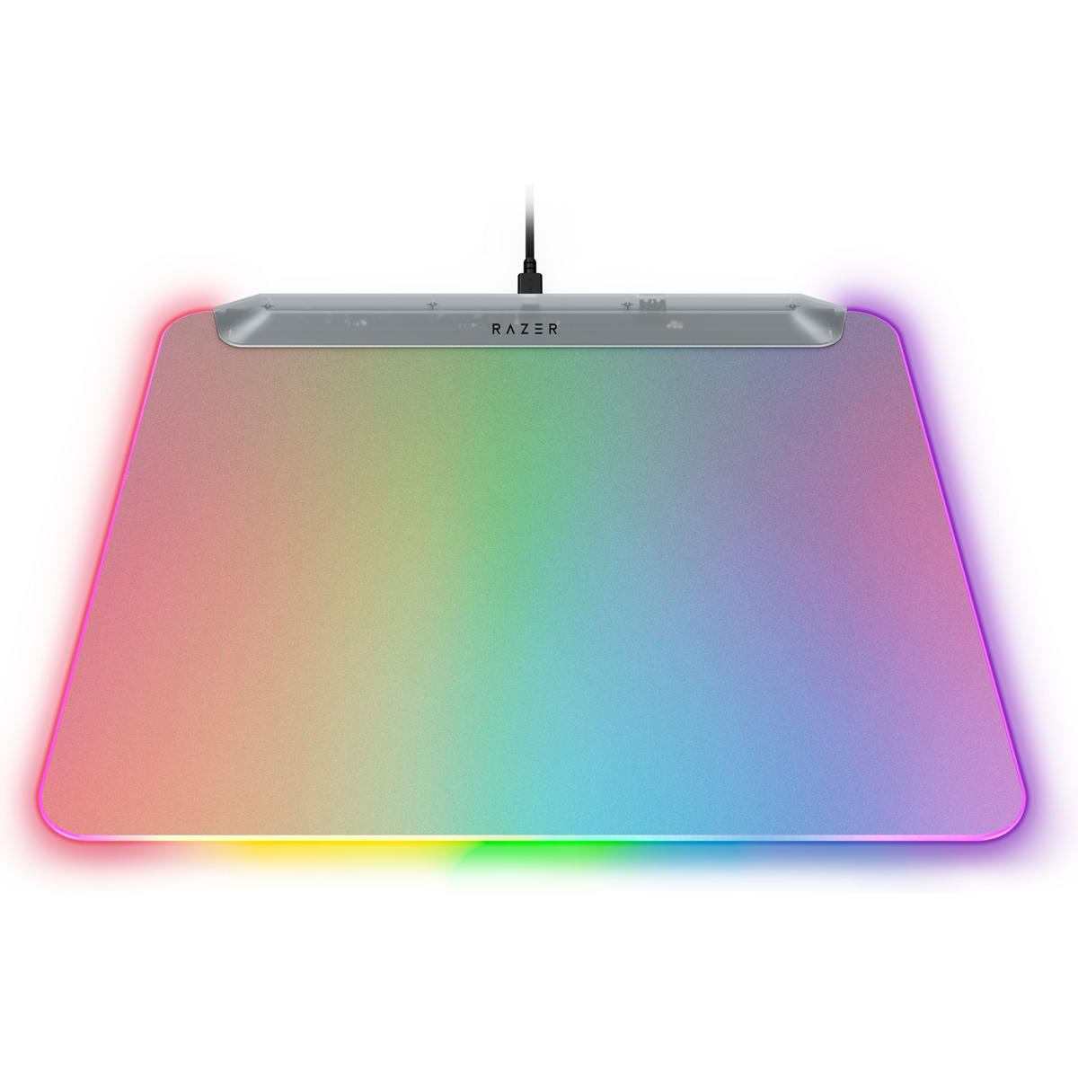 Razer Firefly V2 Pro Fully Illuminated RGB Gaming Mouse Mat - Phantom White Edition