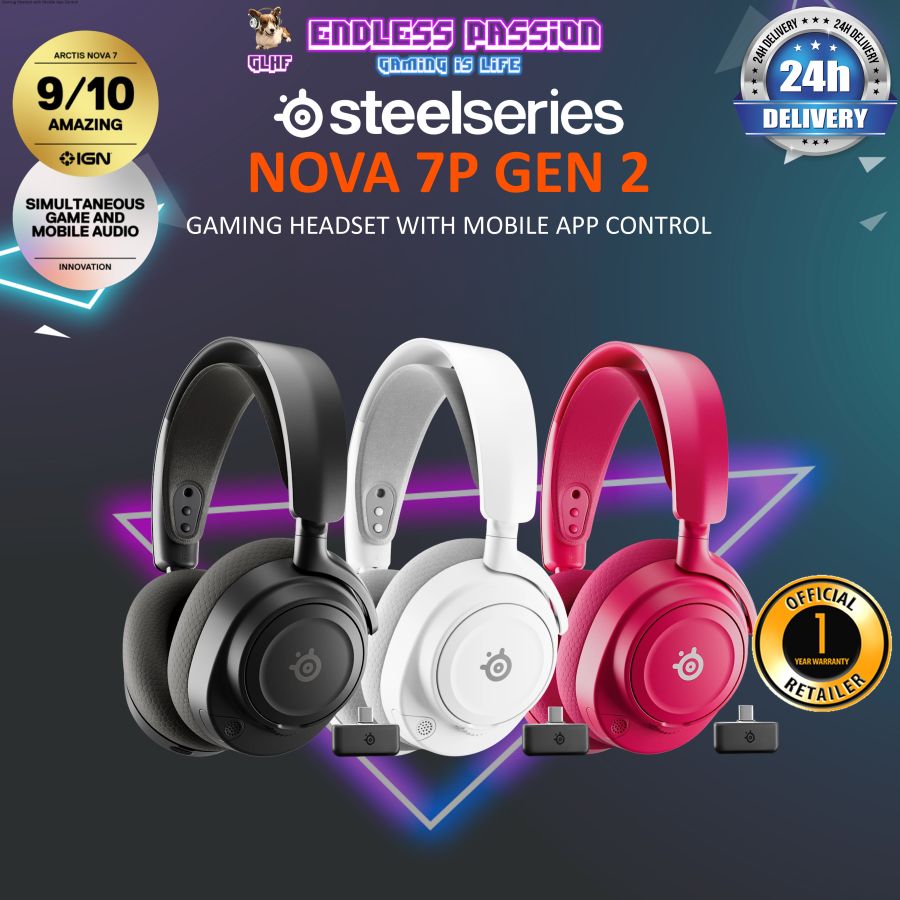 SteelSeries Arctis Nova 7P Wireless Gen 2 Gaming Headset for PlayStation