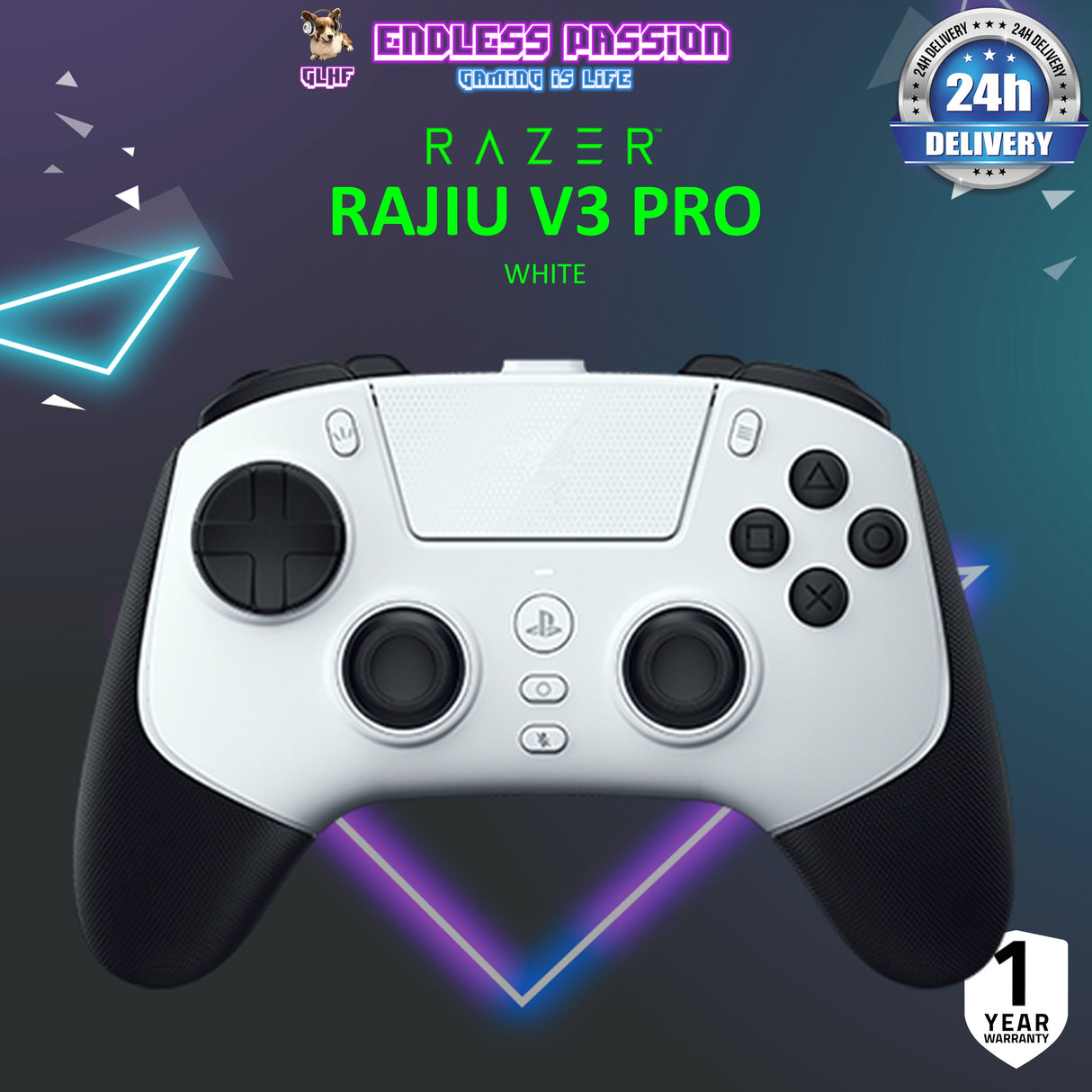 Razer Rajiu V3 Pro - Wireless Gaming Controller for PlayStation 5 & PC