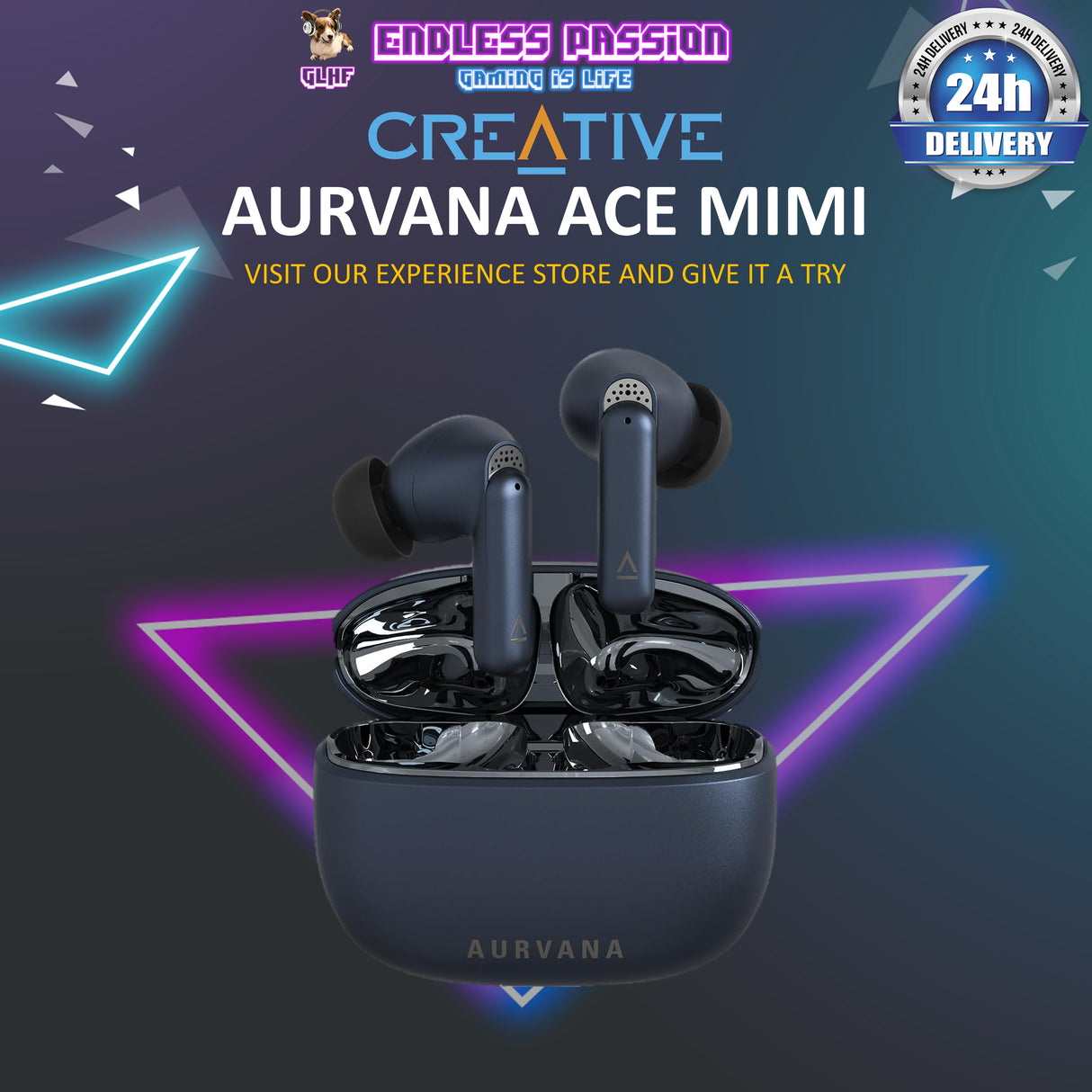Creative Aurvana Ace Mimi True Wireless In-ears with Mimi Sound Personalization and Bluetooth® LE Audio