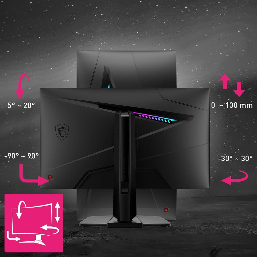 MSI MPG 274URF QD Gaming Monitor - 27" UHD RAPID IPS 160Hz 0.5ms (GTG, Min.)