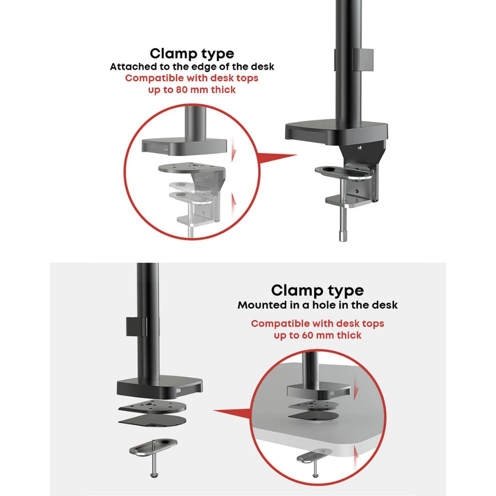 Mono Dsign Multi-Flex Gas Spring Monitor Arm