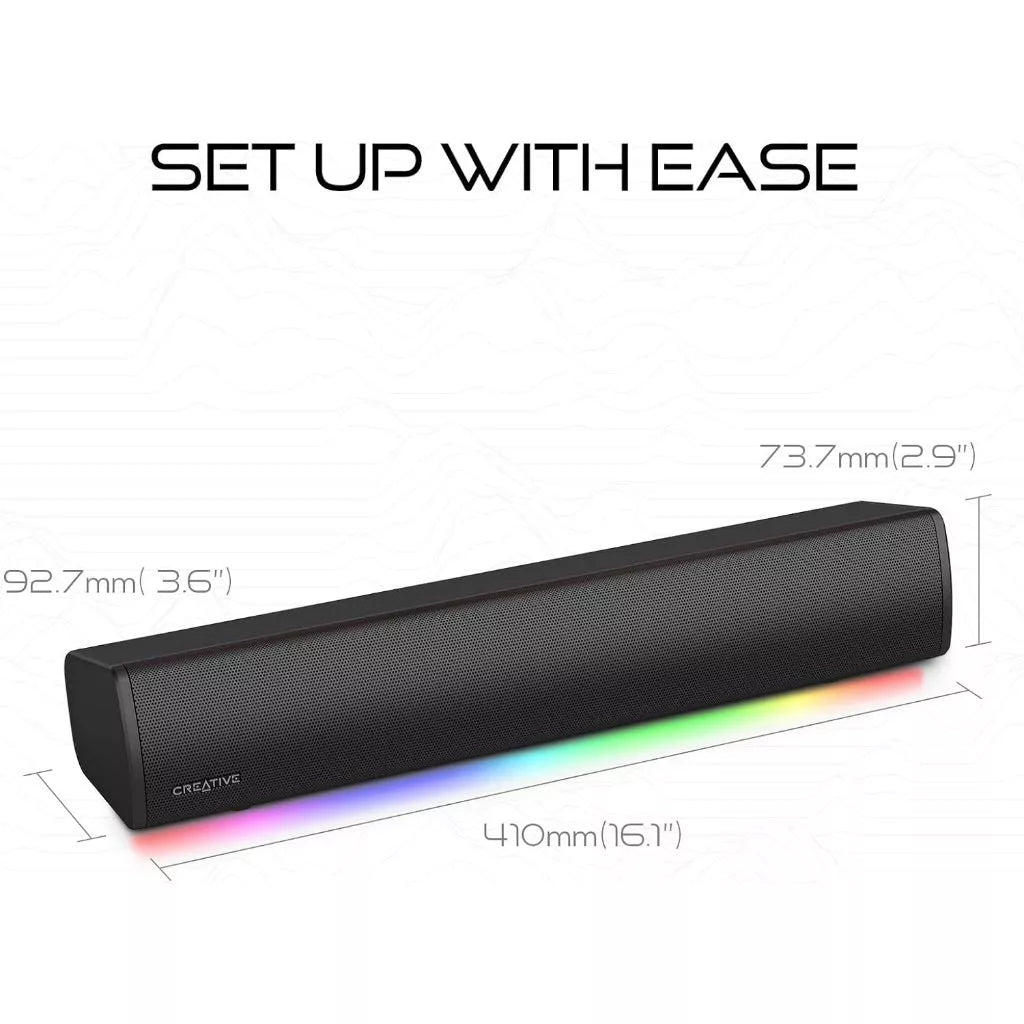 Creative Sound Blaster GS3 Compact RGB Gaming Soundbar