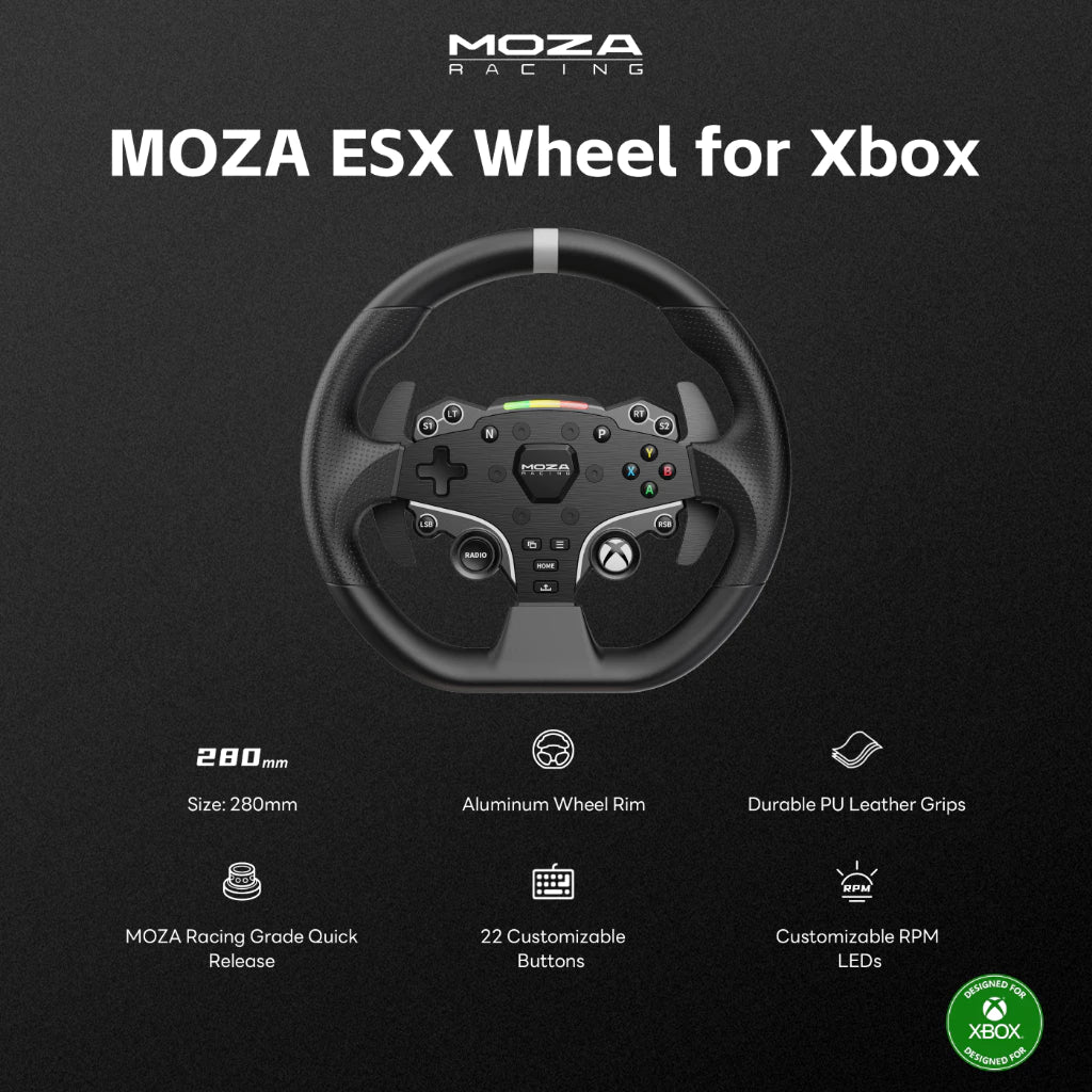 Moza ESX Steering Wheel for PC & Xbox - RS052