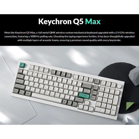 Keychron Q5 Max QMK/VIA Wireless Custom Mechanical Keyboard