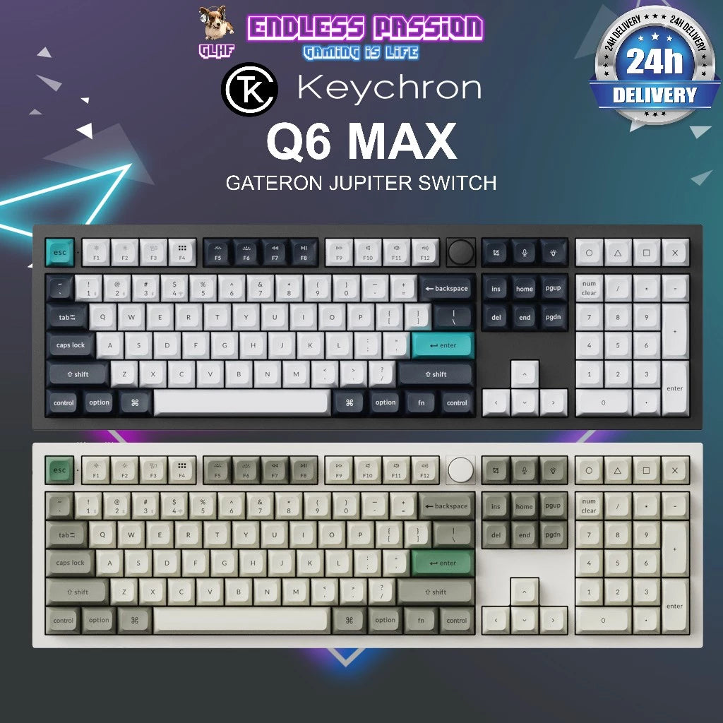 Keychron Q6 Max QMK/VIA Wireless Custom Mechanical Keyboard