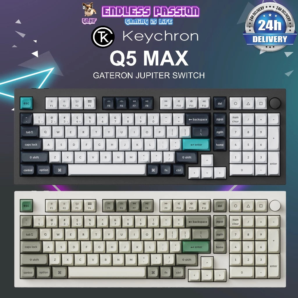 Keychron Q5 Max QMK/VIA Wireless Custom Mechanical Keyboard