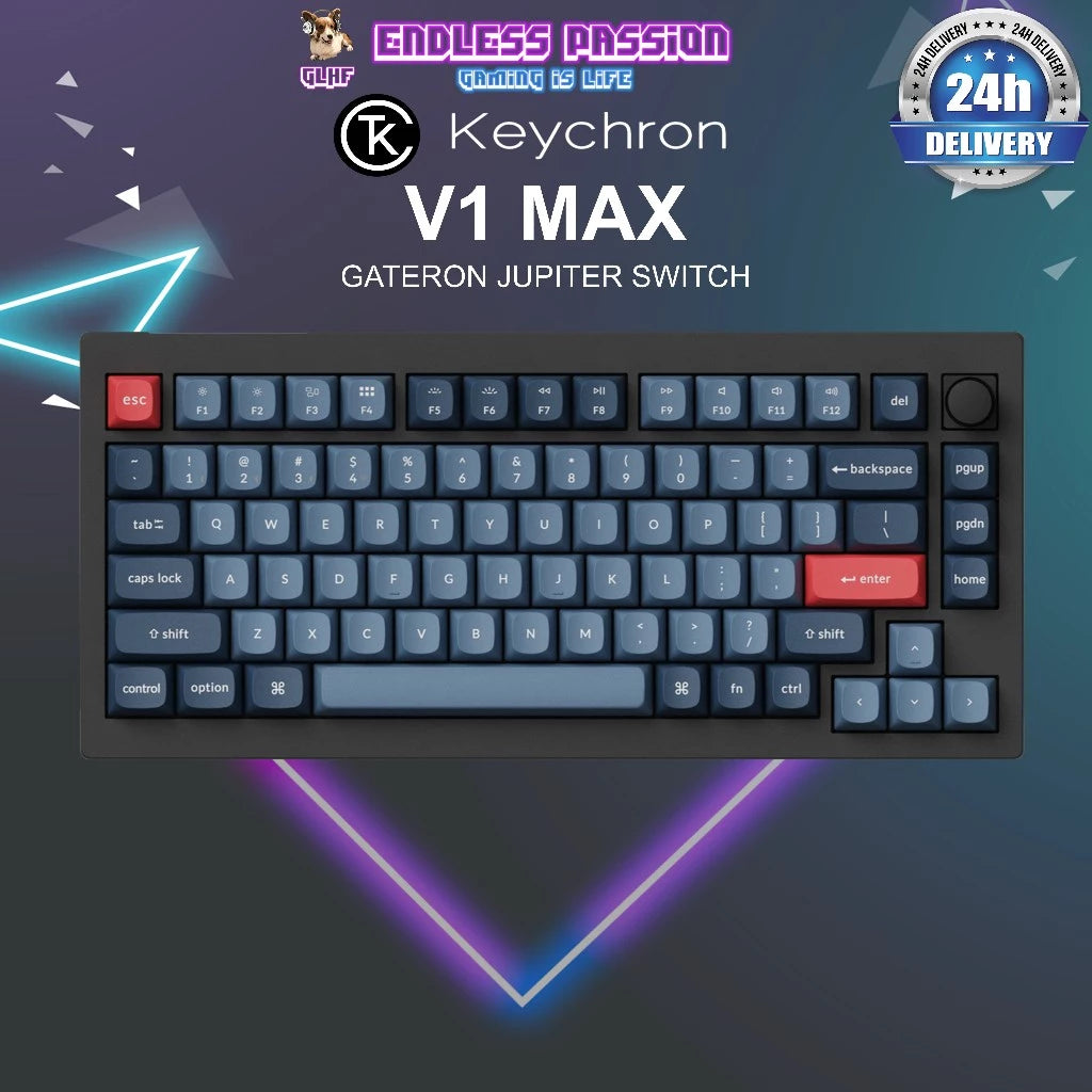 Keychron V1 Max QMK/VIA Wireless Custom Mechanical Keyboard
