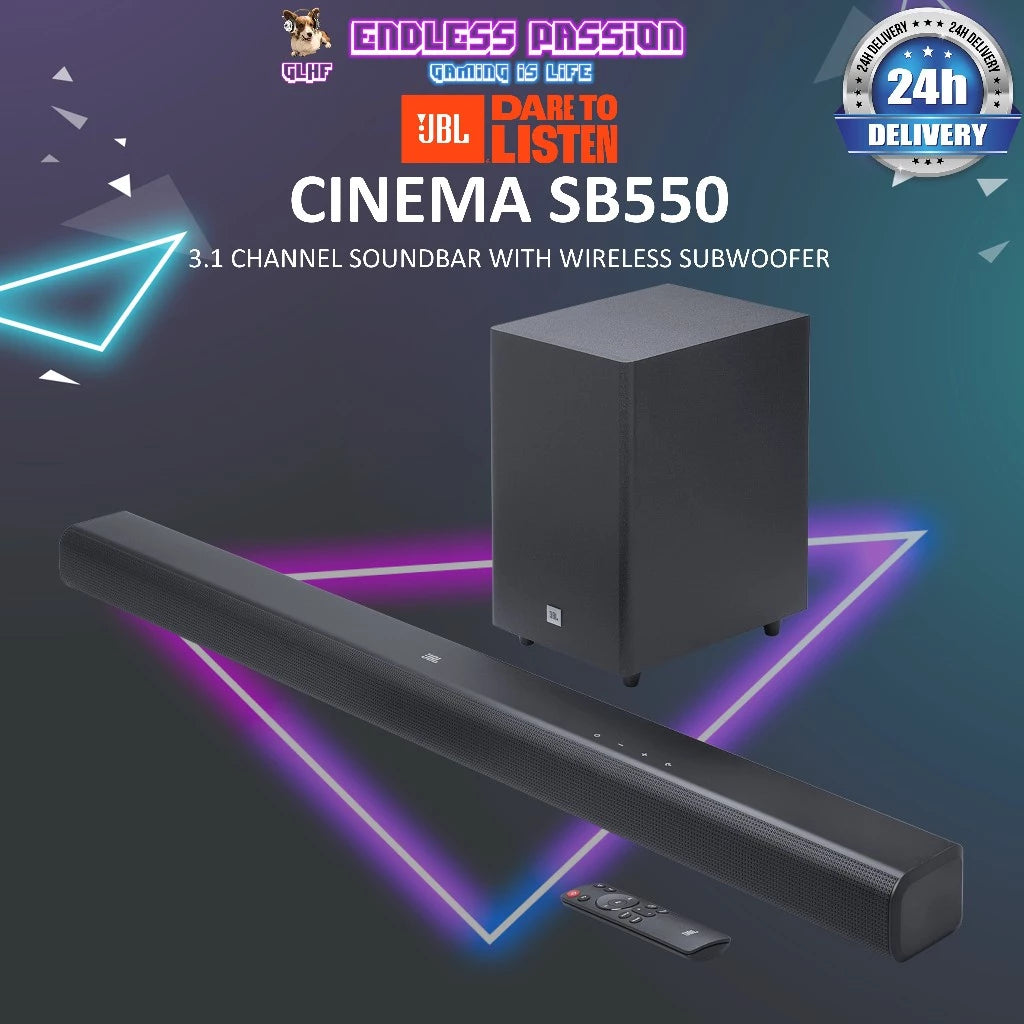 JBL Cinema SB550 3.1 Channel Soundbar with Wireless Subwoofer
