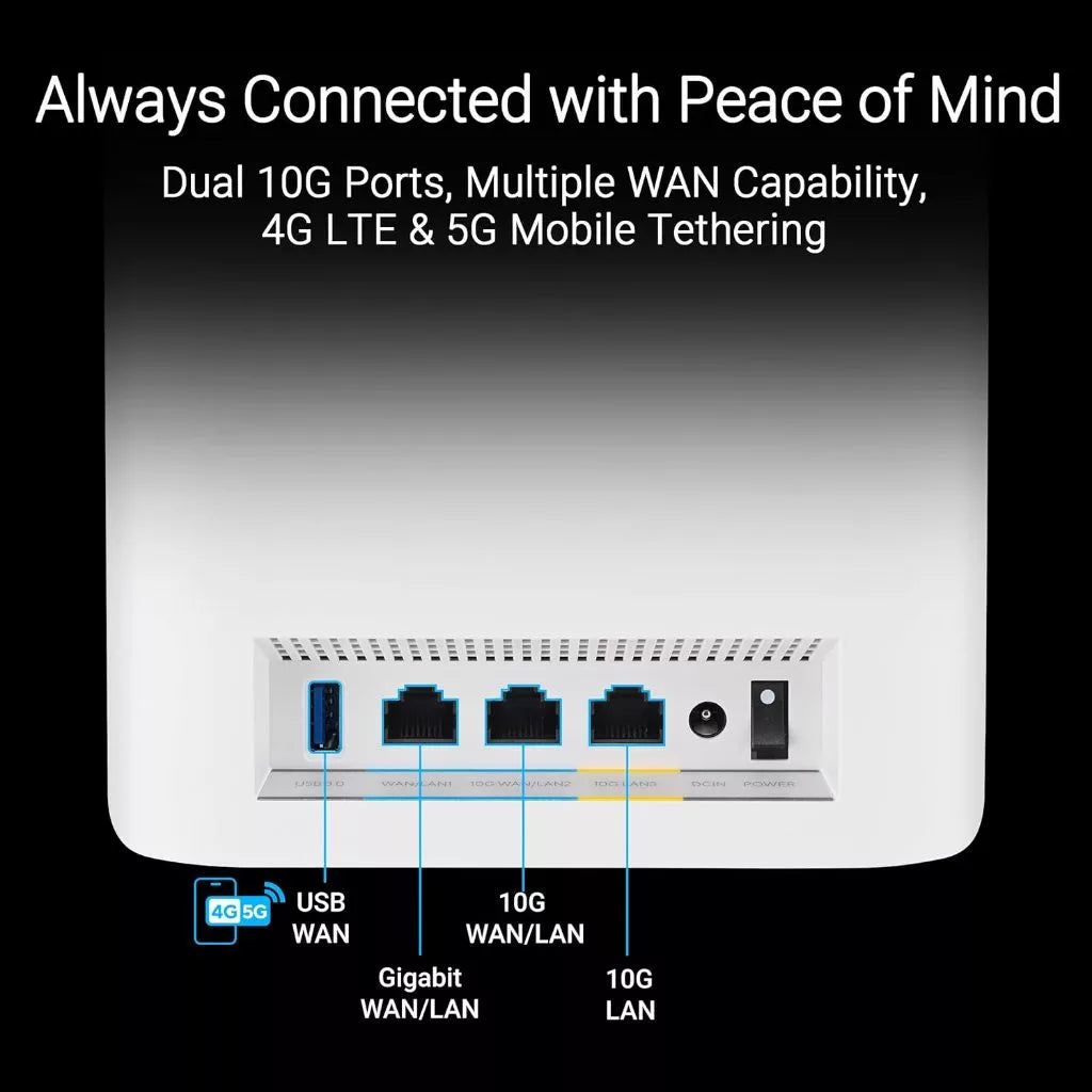 ASUS ZenWiFi BT10 Tri-Band WiFi 7 Mesh Router