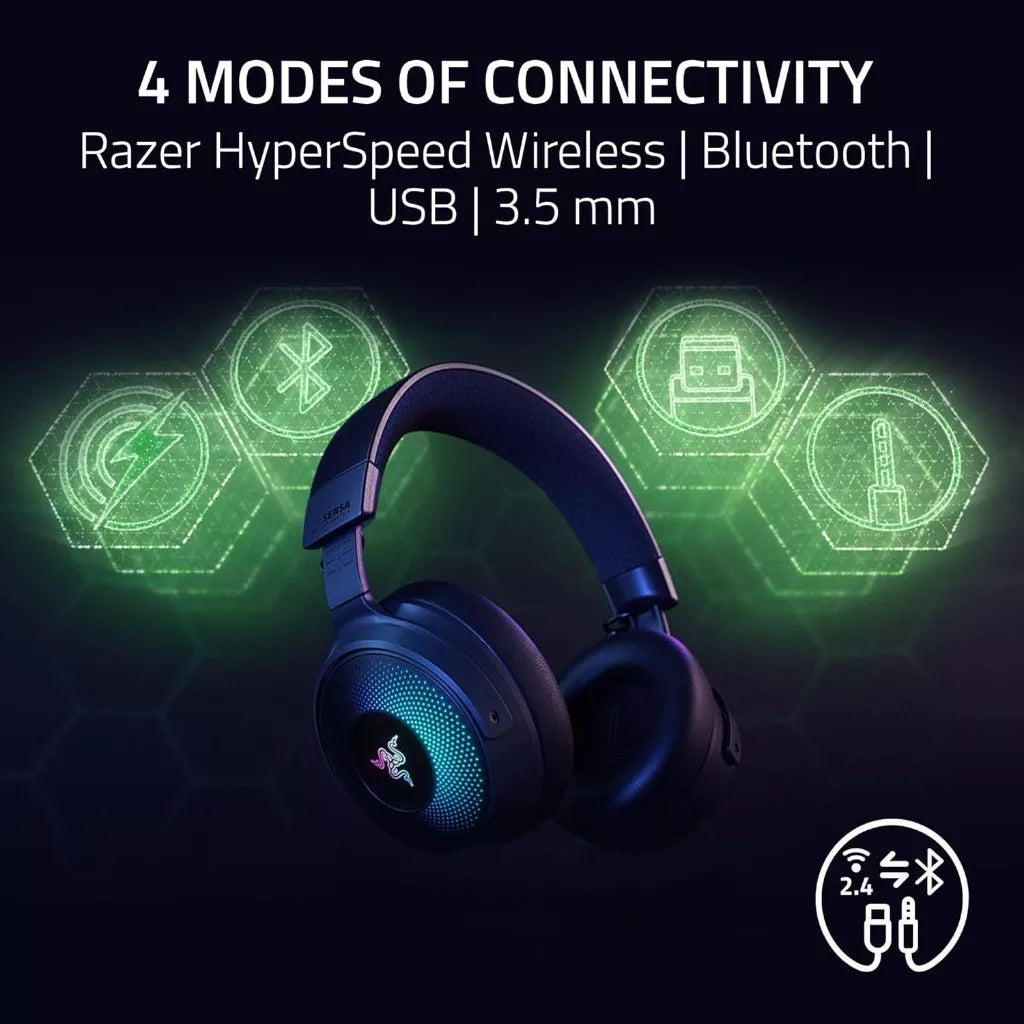 Razer Kraken V4 Pro - Wireless Gaming Headset with Control Hub