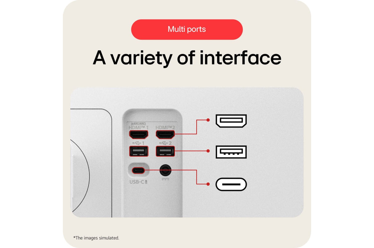LG Monitor 32U850SA-W 31.5” 4K UHD IPS Smart Monitor with webOS and built-in FHD webcam