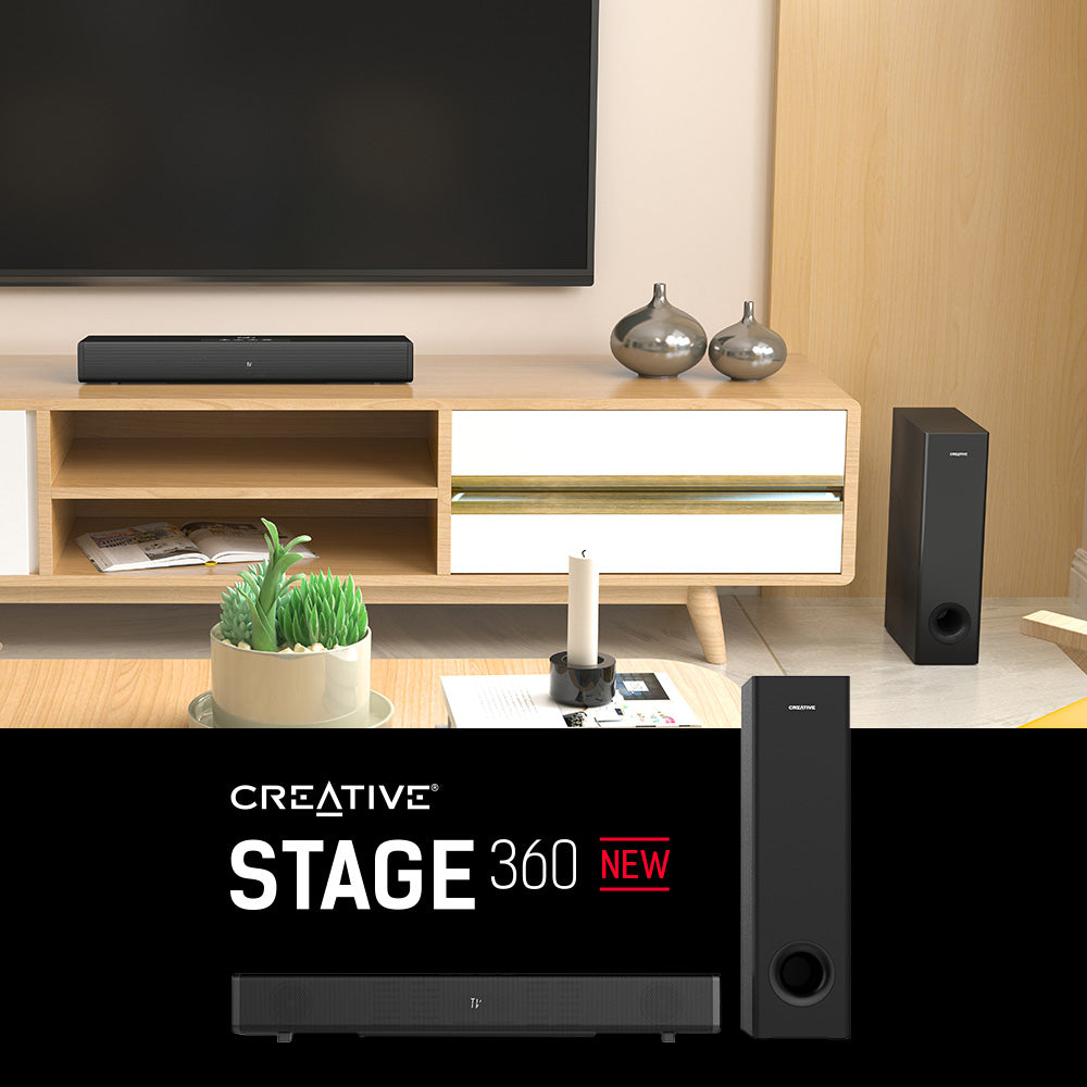 Creative Stage 360 2.1 Soundbar with Dolby Atmos®