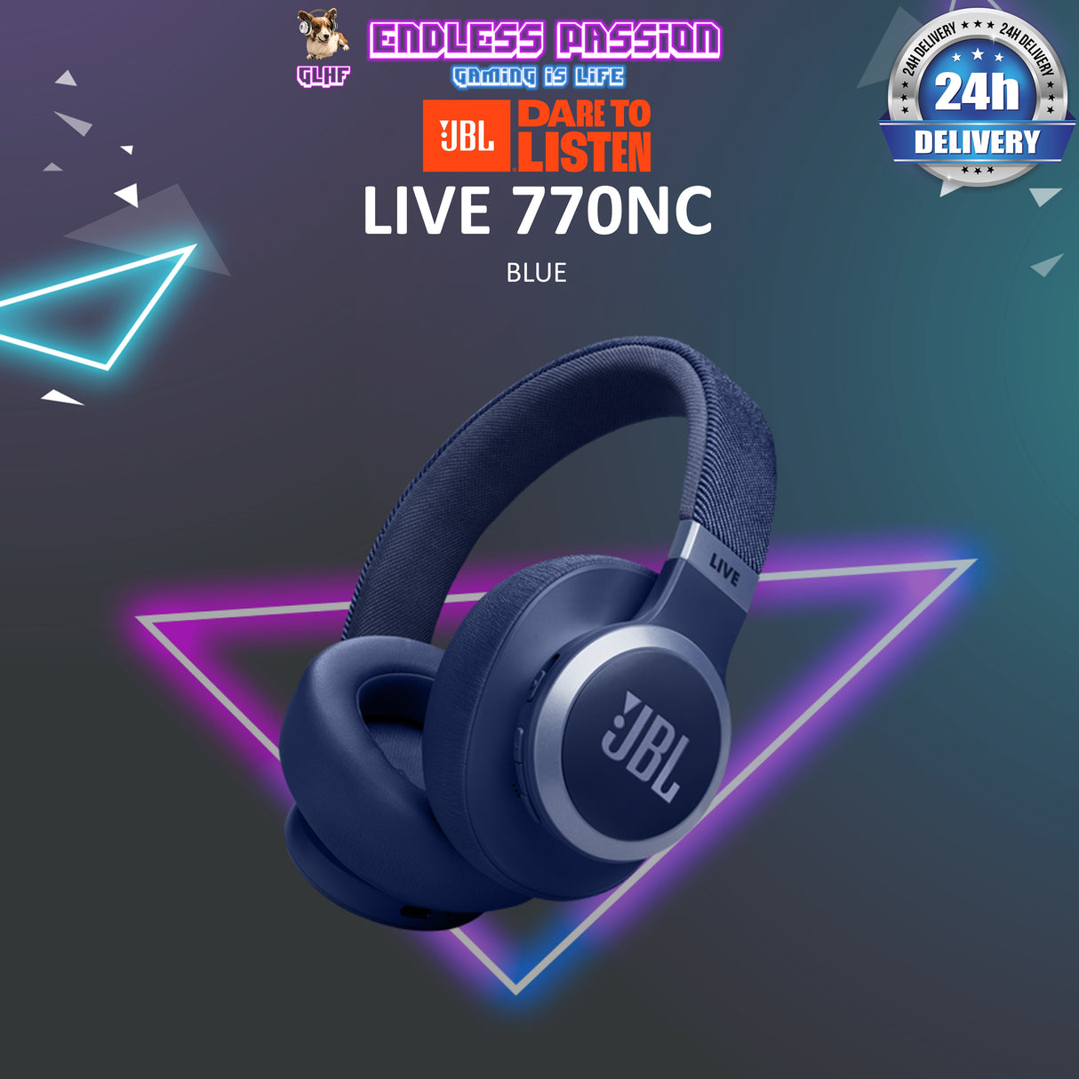 JBL Live 770NC Wireless Over-Ear Headphones