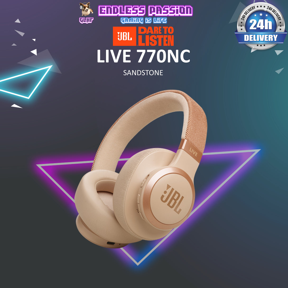 JBL Live 770NC Wireless Over-Ear Headphones