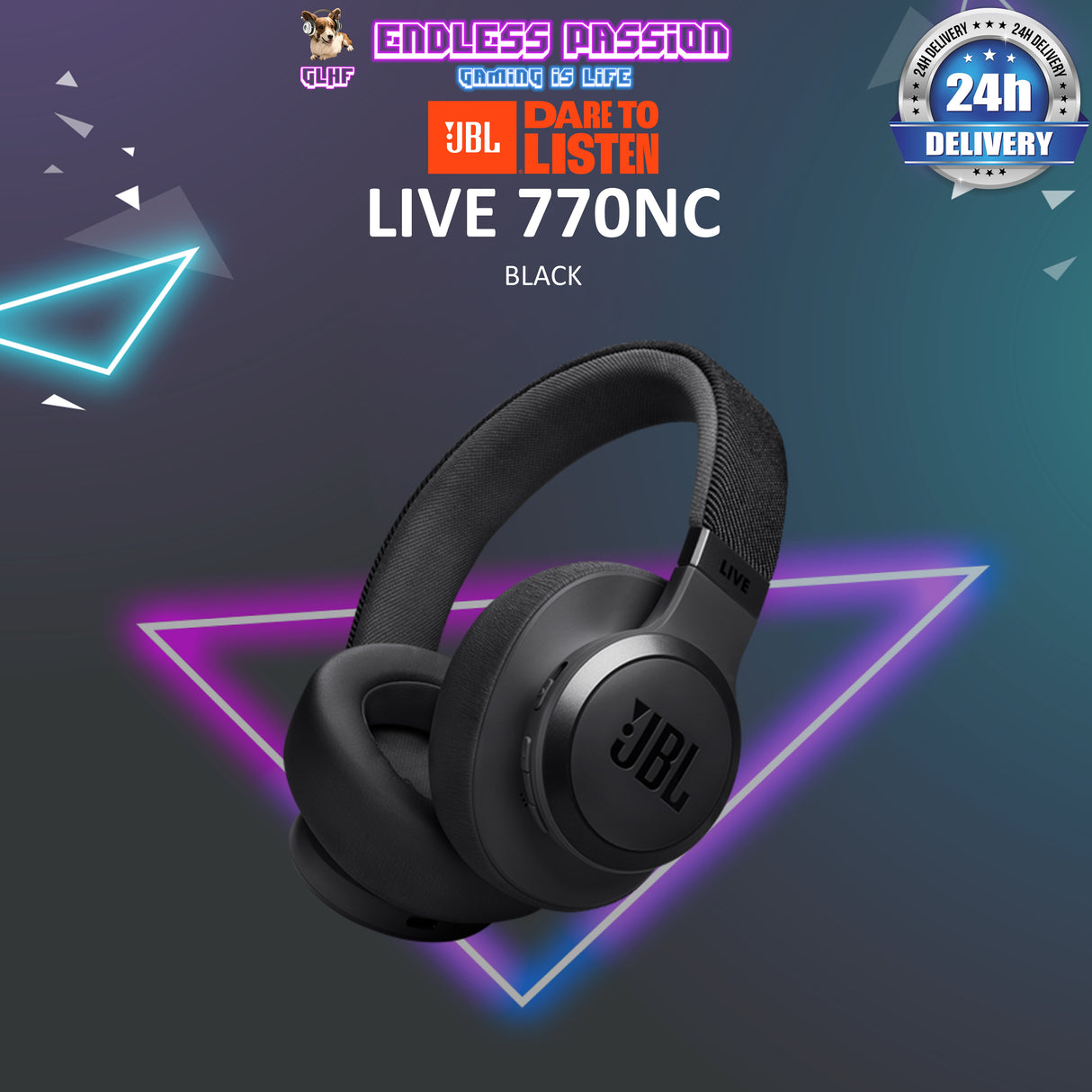 JBL Live 770NC Wireless Over-Ear Headphones