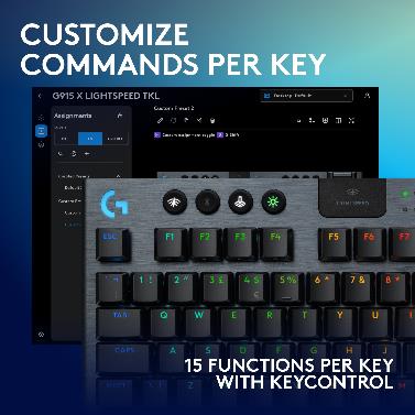 Logitech G915 X Lightspeed TKL Low Profile Wireless Gaming Keyboard