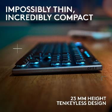 Logitech G915 X Lightspeed TKL Low Profile Wireless Gaming Keyboard