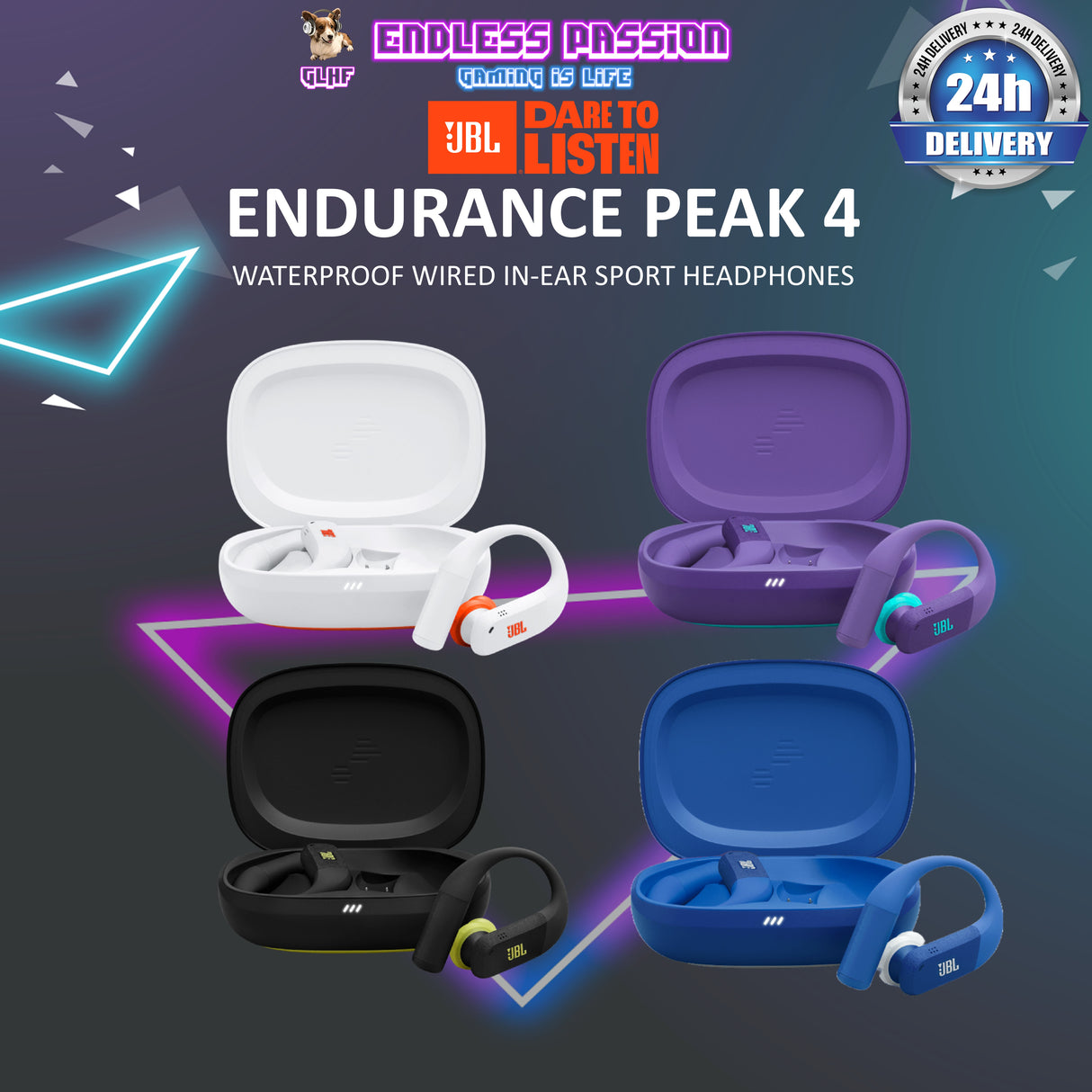 JBL Endurance Peak 4 In-Ear ANC TWS