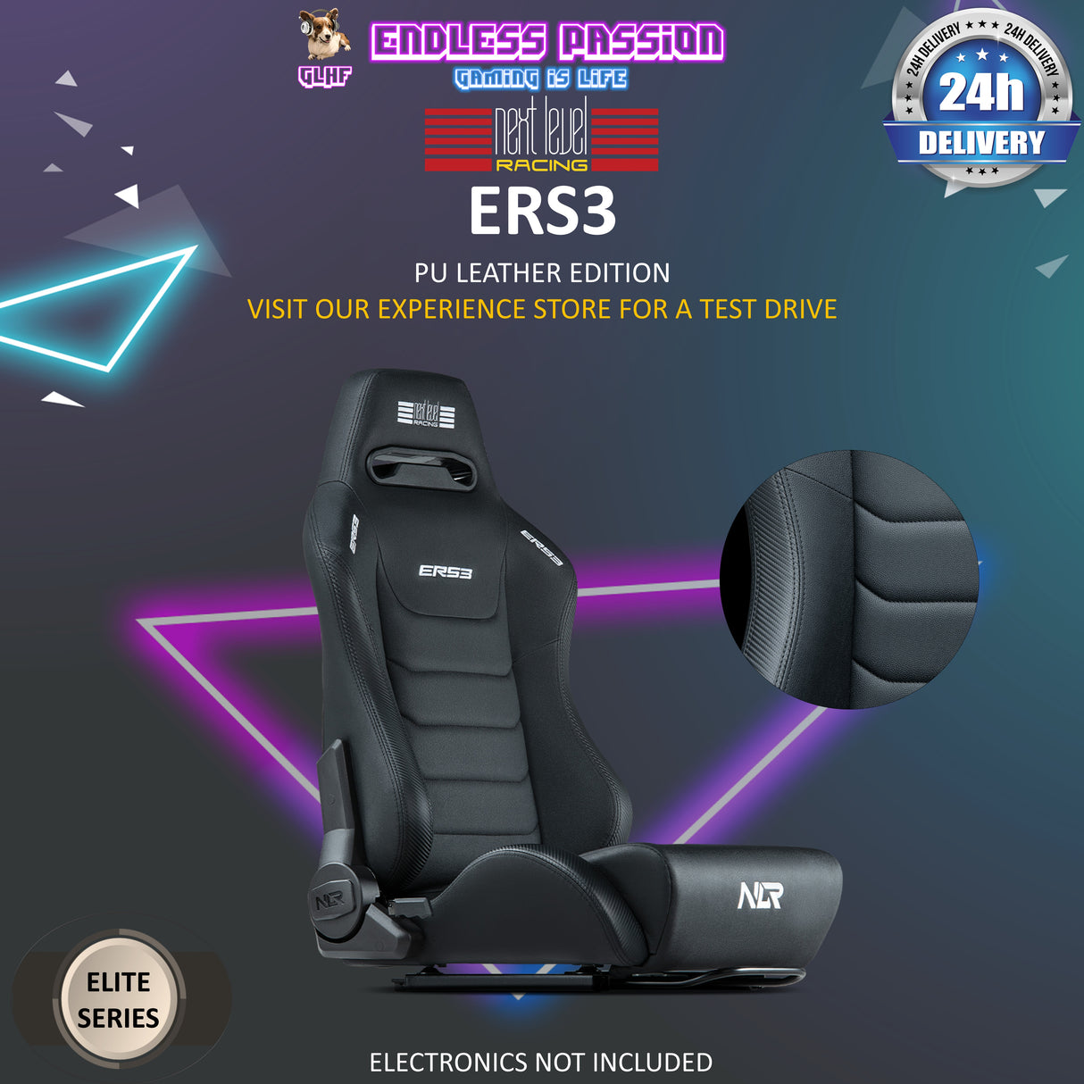 Next Level Racing ERS3 ELITE Reclining Seat - NLR-E050
