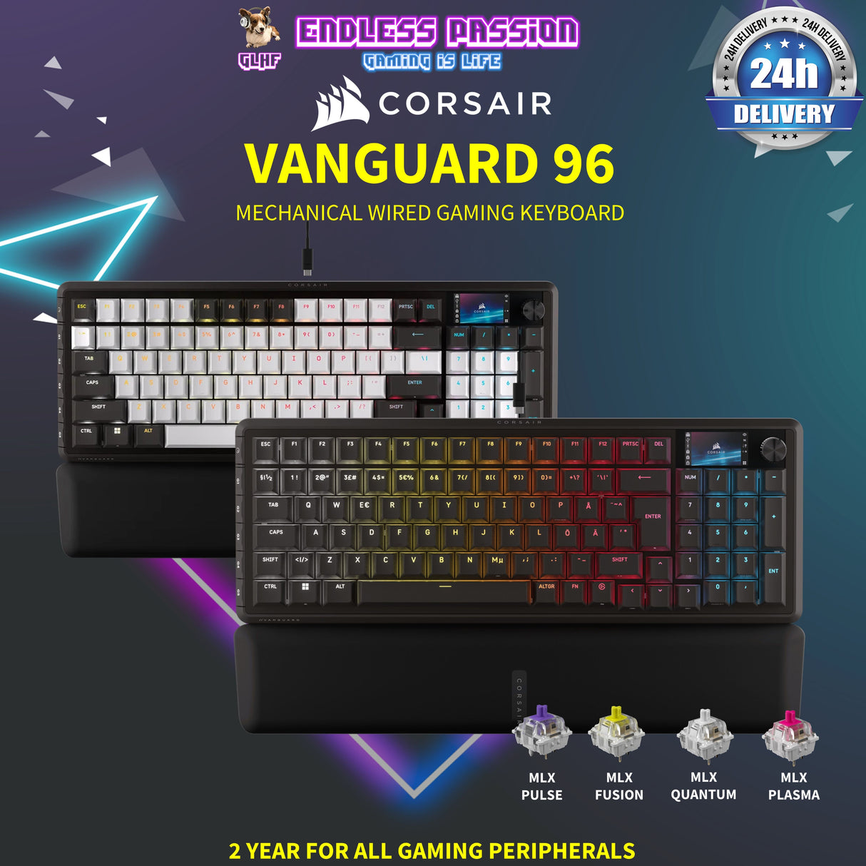 Corsair Vanguard 96 Mechanical Wired Gaming Keyboard