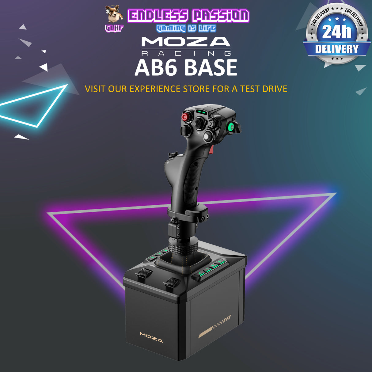 MOZA AB6 Force Feedback Flight Simulator