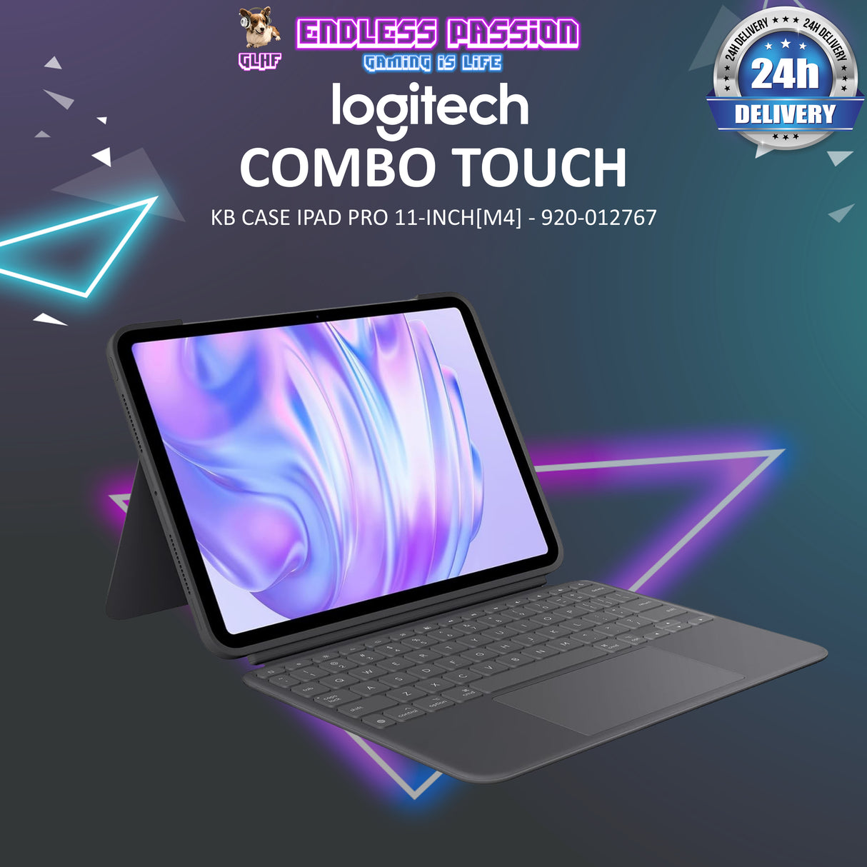 Logitech Combo Touch Keyboard Case for iPad Pro 11" (M4) - 920-012767