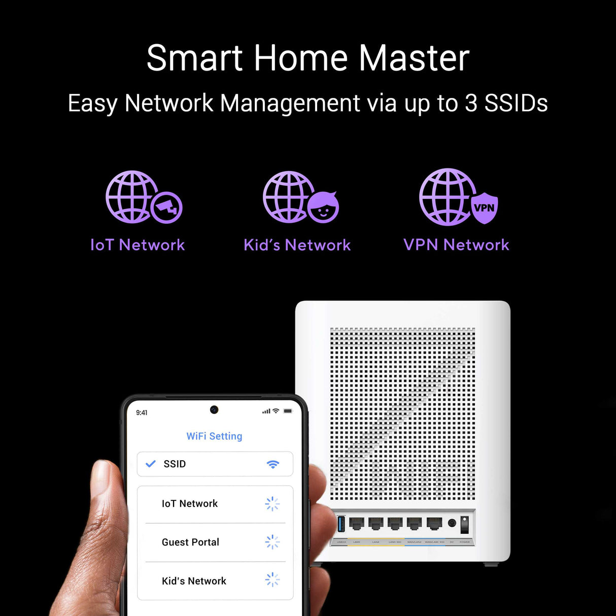 Asus ZenWiFi BQ16 BE25000 Quad Band WiFi 7 (802.11be) Mesh Router