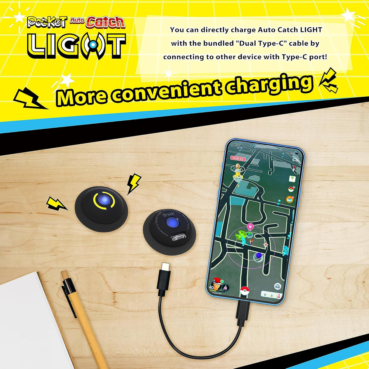 Brook Pocket Auto Catch Light Dual-account Auto Pokémon Catcher