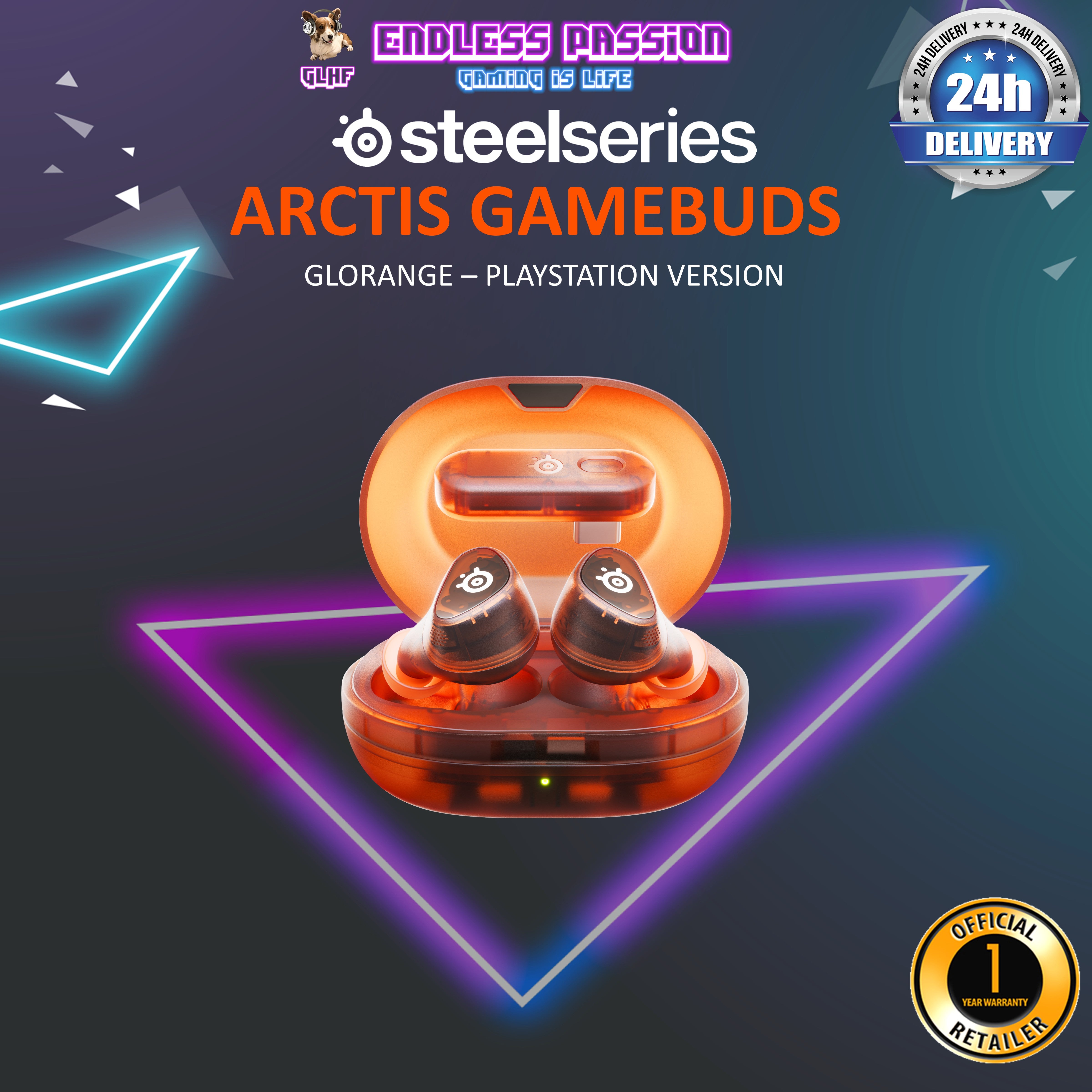 SteelSeries Arctis GameBuds　未使用 arctis_gamebuds_black_pdp_img_