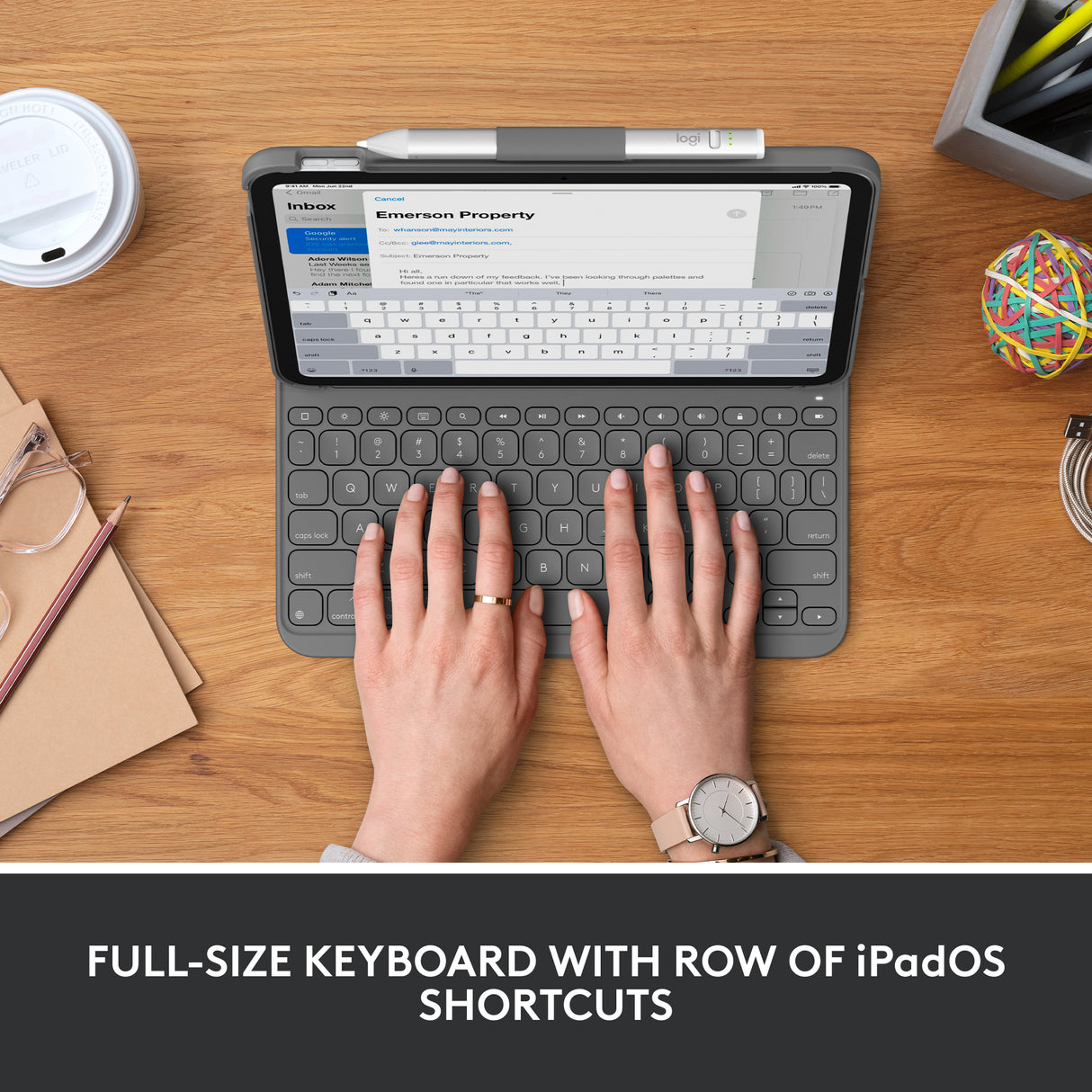 Logitech Slim Folio Keyboard Case for iPad 10.9" (10th Gen) - 920-011432