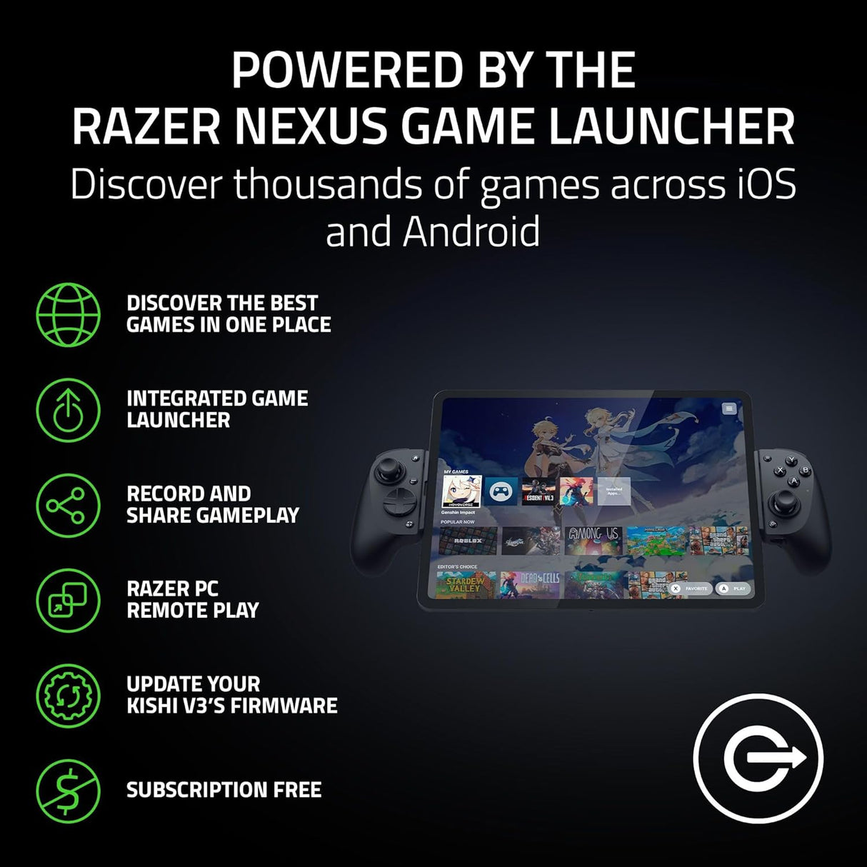 Razer Kishi V3 Pro XL - Gaming Controller for Type-C Phones And Tablets